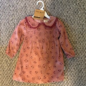 Pink Floral Kids Dress